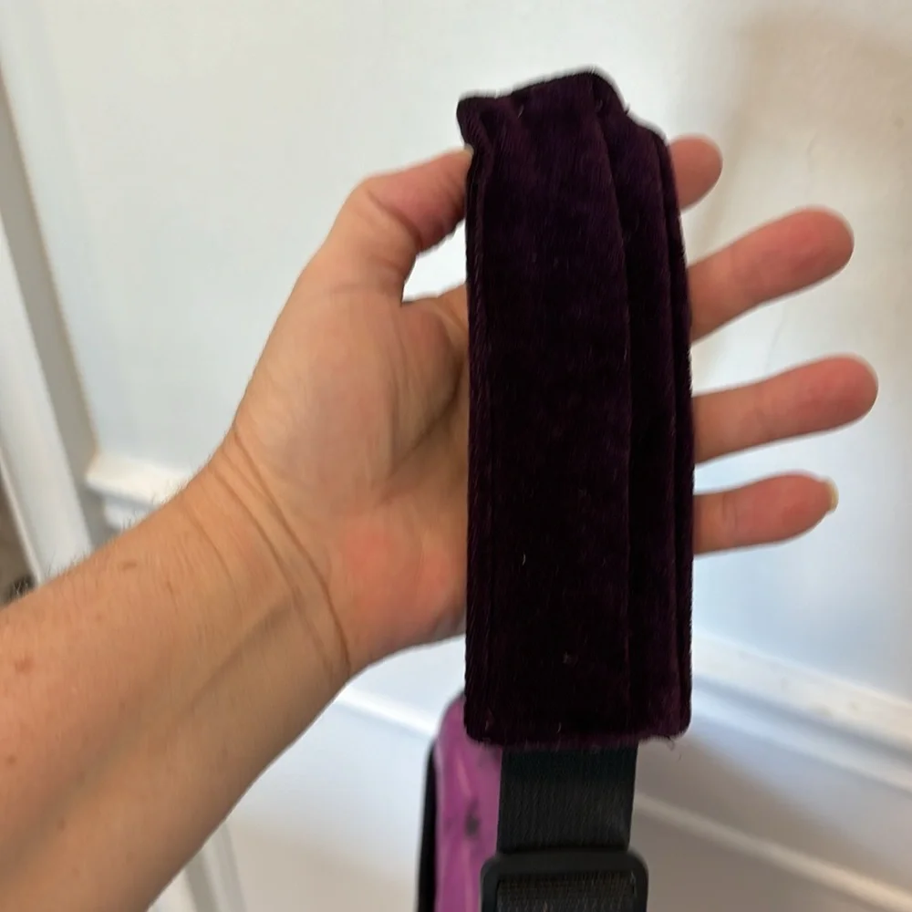 Cute Black Purple Messenger/Computer Bag Large